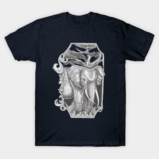 Black Eye Elephant T-Shirt by Z1